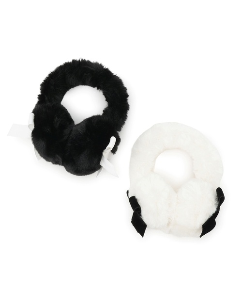 by LOVEiT（バイラビット）の「リボンつきイヤーマフ（イヤーマフ・キッズ・ブラック/ホワイト・F）」の7枚目の写真