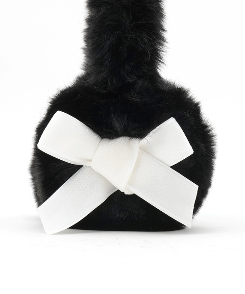 by LOVEiT（バイラビット）の「リボンつきイヤーマフ（イヤーマフ・キッズ・ブラック/ホワイト・F）」の10枚目の写真