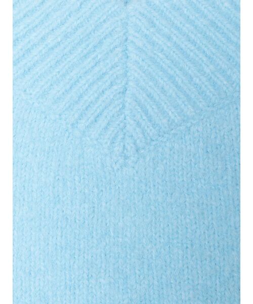 LAGUNAMOON（ラグナムーン）の「【WEB限定】Vネックカラーショートニットプルオーバー（ニット/セーター・レディース・グレー/ブルー/ブラック/ピンク/ホワイト・FREE）」の11枚目の写真