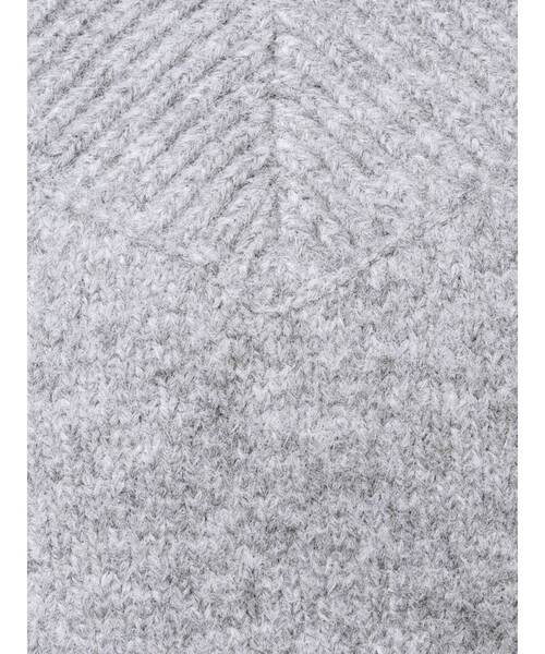 LAGUNAMOON（ラグナムーン）の「【WEB限定】Vネックカラーショートニットプルオーバー（ニット/セーター・レディース・グレー/ブルー/ブラック/ピンク/ホワイト・FREE）」の12枚目の写真