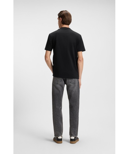 BOSS(ボス)の「シルケットコットン Tシャツ マイクロパターン(Tシャツ/カットソー・メンズ・ブラック/ホワイト/ダークグリーン・S/M/L/XL/XXL)」の7枚目の写真