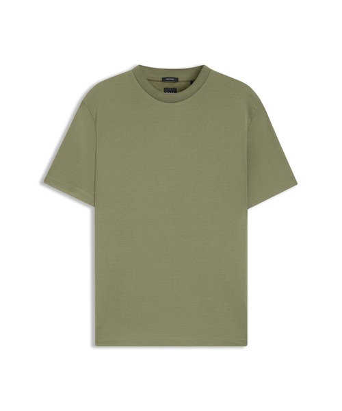 BOSS(ボス)の「シルケットコットン Tシャツ マイクロパターン(Tシャツ/カットソー・メンズ・ブラック/ホワイト/ダークグリーン・S/M/L/XL/XXL)」の6枚目の写真