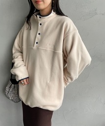 frostline（フロストライン）の「[FROSTLINE/フロストライン] 別注 ワンポイント刺繍ロゴ ハーフスナップフリース（その他アウター・メンズ）」