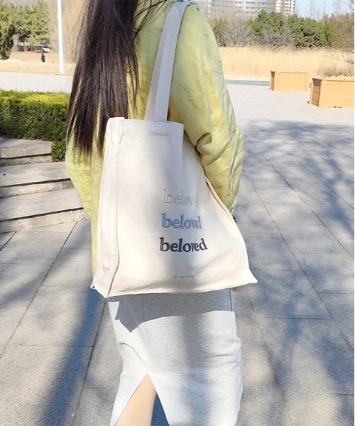 BACKYARD FAMILY(バックヤードファミリー)の「刺繍ロゴ トートバッグ くすみカラー gtbag495(トートバッグ・レディース・ブルー/グリーン・FREE)」の4枚目の写真