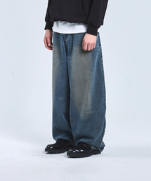 STANDARDERROR（スタンダードエラー）の「87-STAN047 バルーンフィットウォッシングワイドデニムパンツヴィンテージインディゴ（デニムパンツ）」