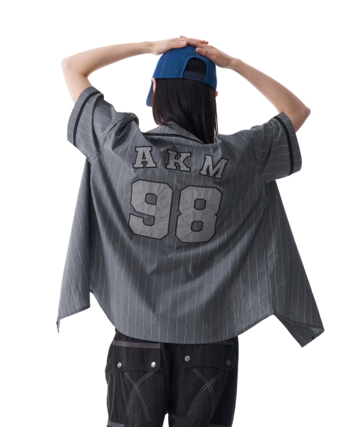 AAKAM（アーカム）の「Cotton Baseball Jersey (Gray)（その他トップス・レディース・その他・1/2）」の2枚目の写真