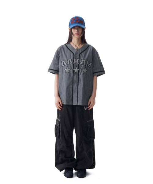 AAKAM（アーカム）の「Cotton Baseball Jersey (Gray)（その他トップス・レディース・その他・1/2）」の3枚目の写真