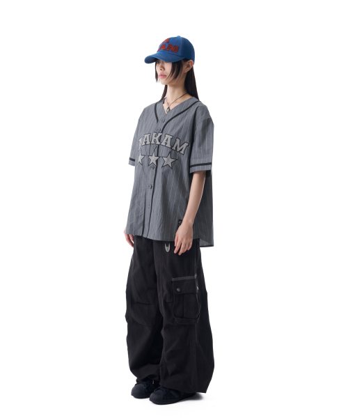 AAKAM（アーカム）の「Cotton Baseball Jersey (Gray)（その他トップス・レディース・その他・1/2）」の4枚目の写真