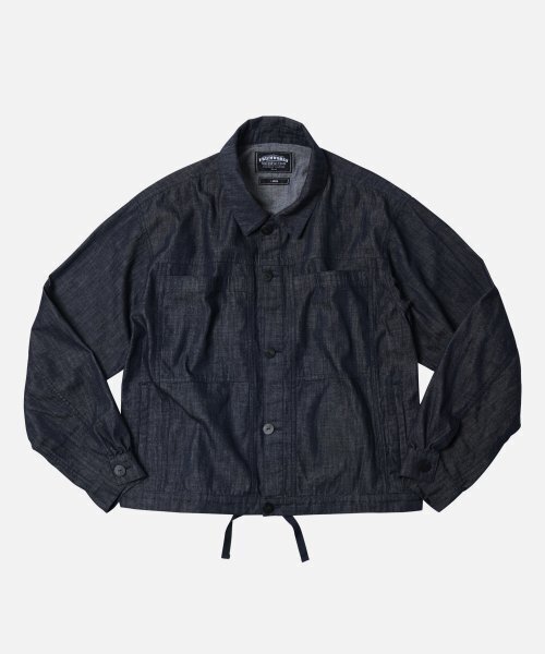 FRIZMWORKS(フリズムワークス)の「SHIRRING TRUCKER JACKET _ INDIGO(デニムジャケット・メンズ・その他・MEDIUM/LARGE/X-LARGE)」の1枚目の写真