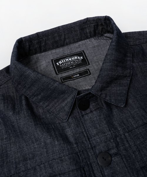 FRIZMWORKS(フリズムワークス)の「SHIRRING TRUCKER JACKET _ INDIGO(デニムジャケット・メンズ・その他・MEDIUM/LARGE/X-LARGE)」の4枚目の写真