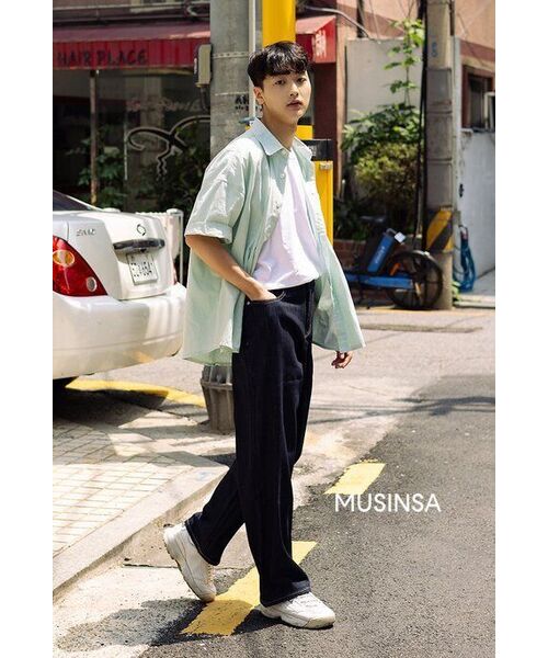MUSINSA STANDARD（ムシンサスタンダード）の「リネンライクワイドデニムパンツ[ディープインディゴ]（デニムパンツ・メンズ・その他・42/30/26/27/28/29/34/36/32/31/33/38/40）」の21枚目の写真