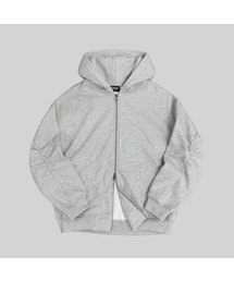 Verdnt（バーダント）の「ツーベイメタルジッパースウェットフードジップアップ[グレー]（パーカー）」