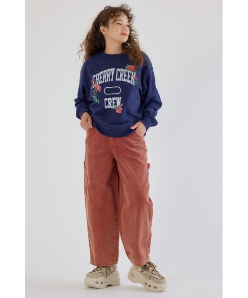RODEO CROWNS WIDE BOWL（ロデオクラウンズワイドボウル）の「コーデュロイペインターパンツ（その他パンツ・レディース・ライトブラック/オレンジ/イエロー・SMALL/MEDIUM）」の14枚目の写真