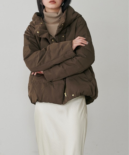 セール】【LARUTA】ピーチスキンダウンフェザーコート（ダウン