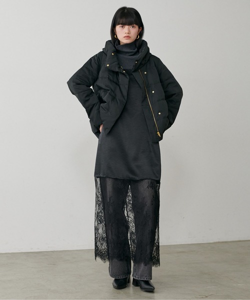 セール】【LARUTA】ピーチスキンダウンフェザーコート（ダウン