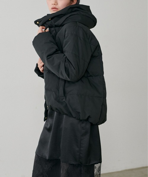 セール】【LARUTA】ピーチスキンダウンフェザーコート（ダウン