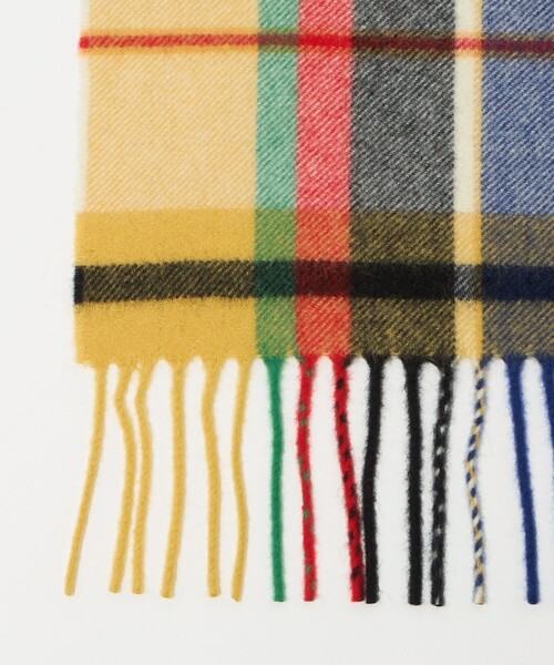 Joshua Ellis（ジョシュアエリス）の「【別注】＜Joshua Ellis＞イエロー タータンチェック マフラー（マフラー・メンズ・イエロー・FREE）」の2枚目の写真