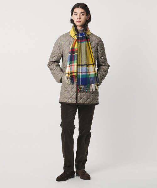 別注】＜Joshua Ellis＞イエロー タータンチェック マフラー（マフラー