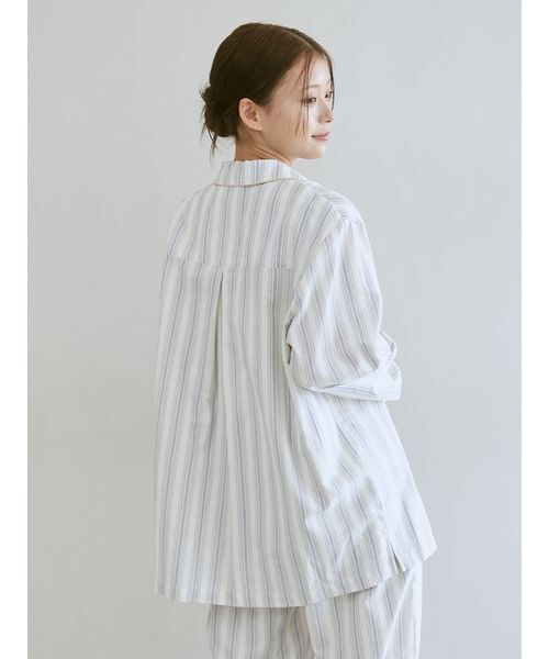 セール】先染めストライプシャツ（ルームウェア/パジャマ）｜gelato