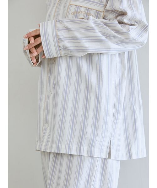 セール】先染めストライプシャツ（ルームウェア/パジャマ）｜gelato