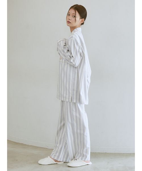 セール】先染めストライプシャツ（ルームウェア/パジャマ）｜gelato