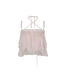 PAIN OR PLEASURE（ペインオアプレジャー）の「MERMAID FRILL TOP pink（Tシャツ/カットソー）」