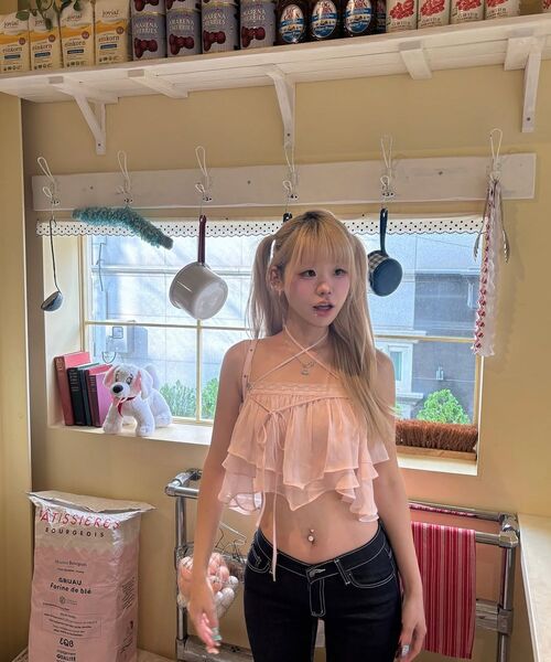 PAIN OR PLEASURE（ペインオアプレジャー）の「MERMAID FRILL TOP pink（Tシャツ/カットソー・レディース・その他・SMALL/MEDIUM）」の4枚目の写真