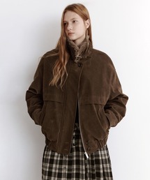 Fano Studios（ファノ ストゥディオズ）の「ベルト付きスタンドカラー フェイクスエードブルゾン FD25M010【Fano Studios】【2025AW】（その他アウター・メンズ）」