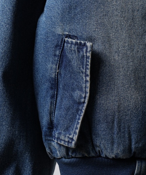 RE730(アールイーセブンサーティー)の「RE730 ビンテージデニムブルゾンファー(ブルゾン・メンズ・ブラック/サックスブルー/ブルー・XL/M/L)」の22枚目の写真