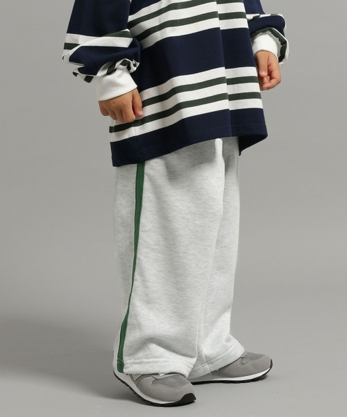 GEORGE'S（ジョージズ）の「【KIDS】裏毛ラインワイドパンツ（その他パンツ・キッズ・ブラック/ホワイト系その他・110/130/150）」の8枚目の写真