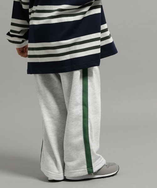 GEORGE'S（ジョージズ）の「【KIDS】裏毛ラインワイドパンツ（その他パンツ・キッズ・ブラック/ホワイト系その他・110/130/150）」の9枚目の写真