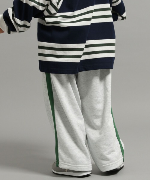 GEORGE'S（ジョージズ）の「【KIDS】裏毛ラインワイドパンツ（その他パンツ・キッズ・ブラック/ホワイト系その他・110/130/150）」の10枚目の写真