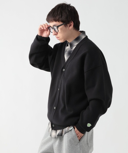 GEORGE'S（ジョージズ）の「ムジライクオーバーカーディガン（カーディガン/ボレロ・メンズ・ブラック/グレー・LARGE/MEDIUM）」の21枚目の写真