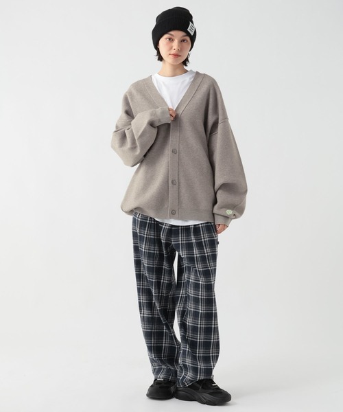 GEORGE'S（ジョージズ）の「ムジライクオーバーカーディガン（カーディガン/ボレロ・メンズ・ブラック/グレー・LARGE/MEDIUM）」の3枚目の写真