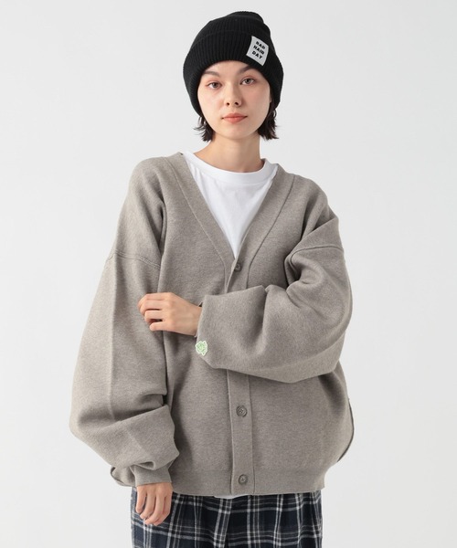 GEORGE'S（ジョージズ）の「ムジライクオーバーカーディガン（カーディガン/ボレロ・メンズ・ブラック/グレー・LARGE/MEDIUM）」の8枚目の写真