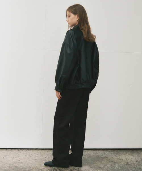 WEDNESDAYOASISFORWOMEN(ウェンズデー オアシス フォー ウーマン)の「W/クラシックコットンステッチパンツ_BLACK(W25-PT27)(その他パンツ・レディース・ブラック・SMALL/MEDIUM)」の2枚目の写真