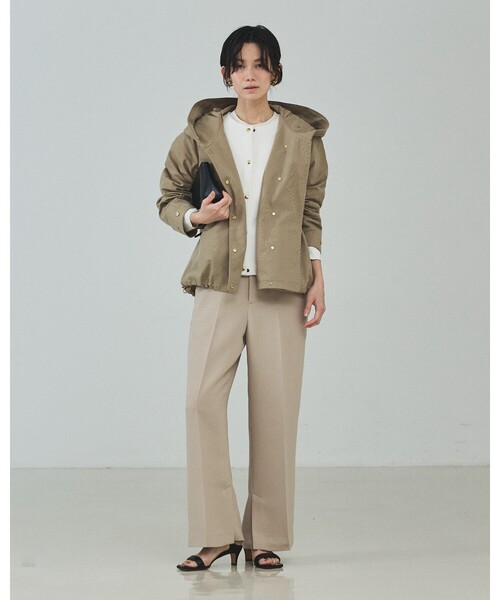 qualite（カリテ）の「ライトダブルクロスベンツ/オケージョン/セレモニー/フォーマル/オフィスカジュアル/入卒/カセット服（その他パンツ・レディース・ネイビー/ベージュ・38/36/40）」の18枚目の写真