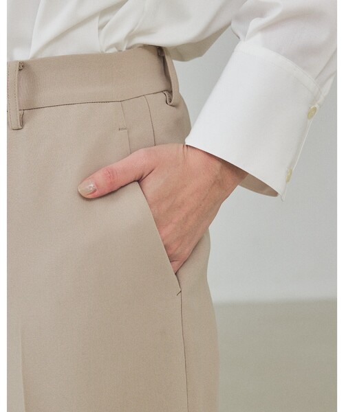 qualite（カリテ）の「ライトダブルクロスベンツ/オケージョン/セレモニー/フォーマル/オフィスカジュアル/入卒/カセット服（その他パンツ・レディース・ネイビー/ベージュ・38/36/40）」の5枚目の写真