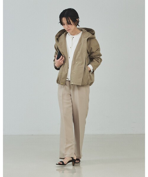 qualite（カリテ）の「ライトダブルクロスベンツ/オケージョン/セレモニー/フォーマル/オフィスカジュアル/入卒/カセット服（その他パンツ・レディース・ネイビー/ベージュ・38/36/40）」の8枚目の写真