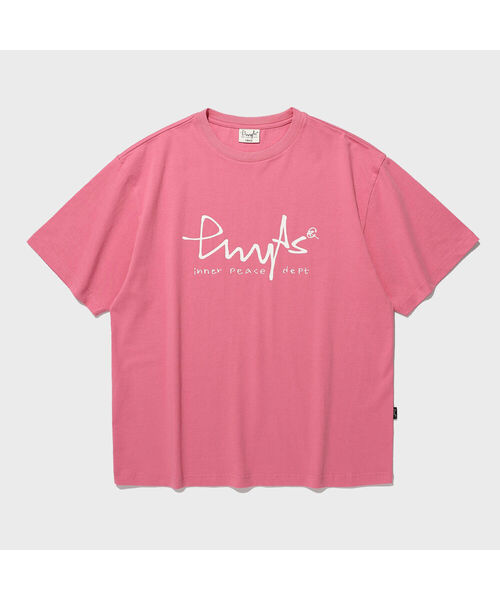 PHYSICAL DEPARTMENT(フィジカル デパートメント)の「BIG SIGN LOGO SS PINK(Tシャツ/カットソー・レディース・その他・SMALL/MEDIUM/LARGE)」の1枚目の写真
