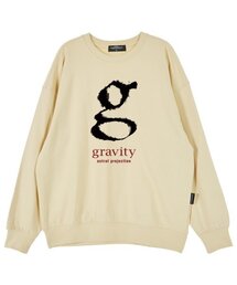 シグネチャーグラビティオーバーサイズドロップショルダースウェット_バター