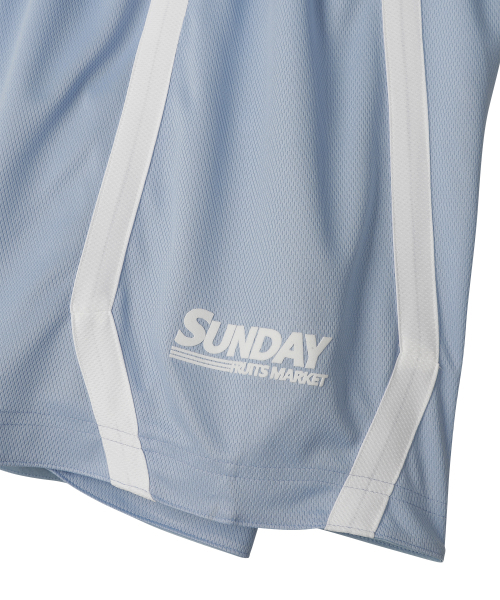 SUNDAY FRUIT MARKET（サンデーフルーツマーケット）の「SUNDAY MESH SHORT SKYBLUE（その他パンツ・メンズ・その他・MEDIUM/LARGE）」の2枚目の写真