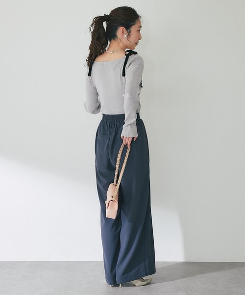 最強愛されニット】アンゴラタッチリボンオフショルニット（ニット