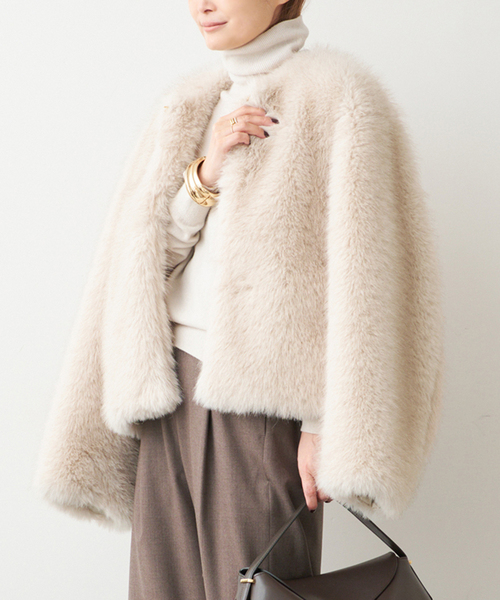 Deuxieme Classe(ドゥーズィエムクラス)の「Kate Fur ジャケット(その他アウター・レディース・ホワイト系その他・FREE)」の3枚目の写真