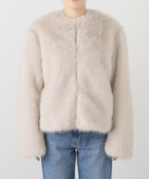 Deuxieme Classe(ドゥーズィエムクラス)の「Kate Fur ジャケット(その他アウター・レディース・ホワイト系その他・FREE)」の11枚目の写真