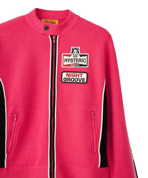 HYSTERIC GLAMOUR（ヒステリックグラマー）の「UNLIMITEDワッペン シングルライダース（その他アウター・レディース・ピンク/ブラック/ブルー・FREE）」の5枚目の写真