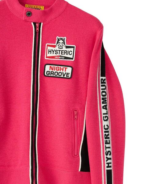 HYSTERIC GLAMOUR（ヒステリックグラマー）の「UNLIMITEDワッペン シングルライダース（その他アウター・レディース・ピンク/ブラック/ブルー・FREE）」の6枚目の写真
