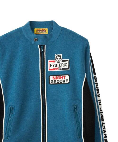 HYSTERIC GLAMOUR（ヒステリックグラマー）の「UNLIMITEDワッペン シングルライダース（その他アウター・レディース・ピンク/ブラック/ブルー・FREE）」の8枚目の写真