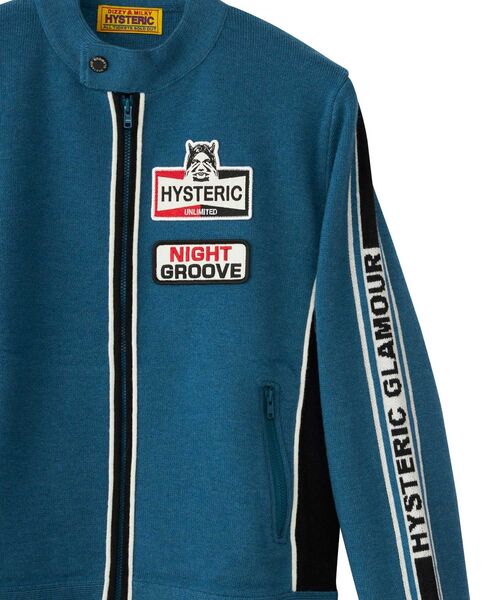 HYSTERIC GLAMOUR（ヒステリックグラマー）の「UNLIMITEDワッペン シングルライダース（その他アウター・レディース・ピンク/ブラック/ブルー・FREE）」の9枚目の写真