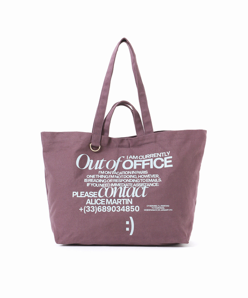 SLOBE IENA（スローブイエナ）の「《追加》LOUNA SLOBE別注 BIGトートバッグ（トートバッグ・レディース・パープル/アイボリー・FREE）」の10枚目の写真